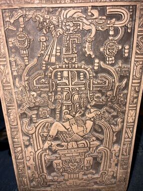 AUREUM Antiqued Bronze Mayan Relief Wall Art